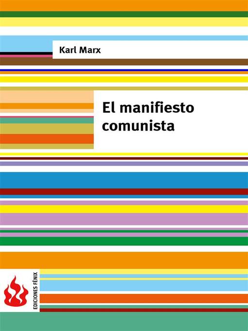 Title details for El manifiesto comunista (low cost) by Karl Marx - Available